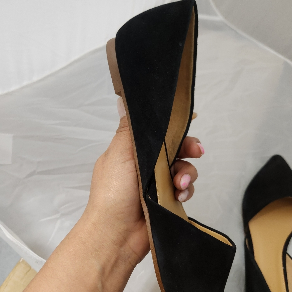 J Crew Factory Zoe suede d'Orsay flats F5310 - Picture 12 of 17